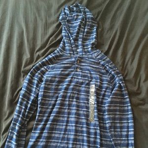Men’s Blue Striped Hoodie B.R.